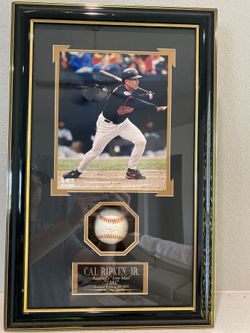 Cal Ripken Autographed Baseball “Iron Man” Shadowbox Limited Edition 30 of 100 