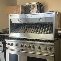 Viking 48”Wide All Gas Range Stove & Viking 48”Wide Range Hood 