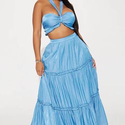 Fashion nova maxi skirt set