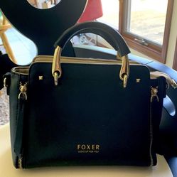 Foxer black and gold shoulder/handbag