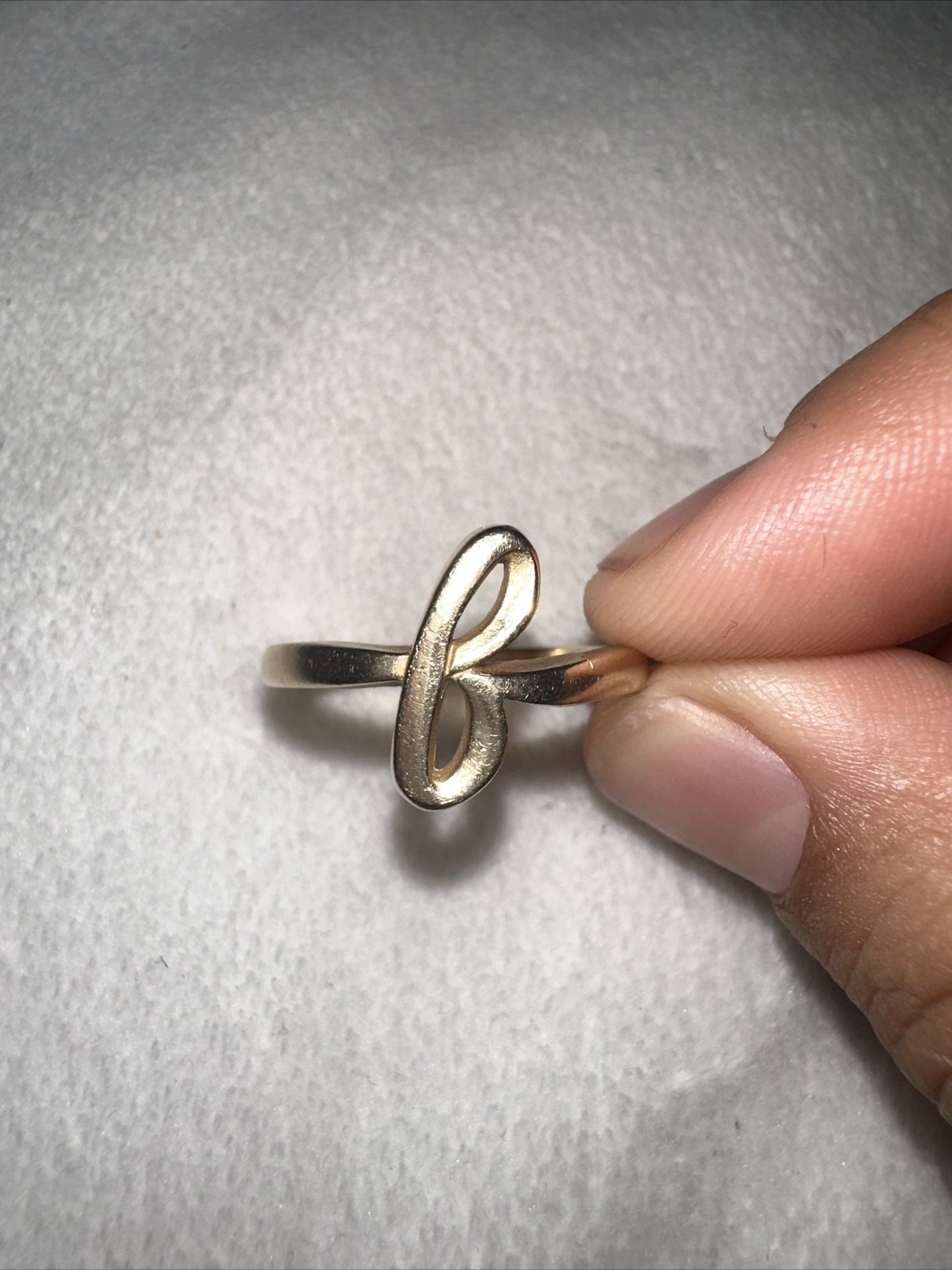 James Avery Script Initial Ring Size 7 Letter âFâ
