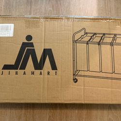 New 4-Section Laundry Hamper w/ Wheels
