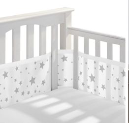 NEW BreathableBaby Classic Mesh Crib Liner – Star Light