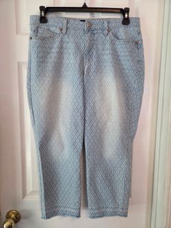 Women's Printed Bandolino Lisbeth Capri Jeans