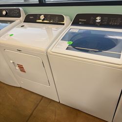 Whirlpool washing machine and gas dryer
