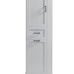 Assembled New Bathroom Tilt Out Laundry Hamper Cabinet with Drawer and Storage Cabinet Floorstanding