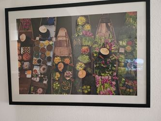 Framed "Floating Market" Photography Print