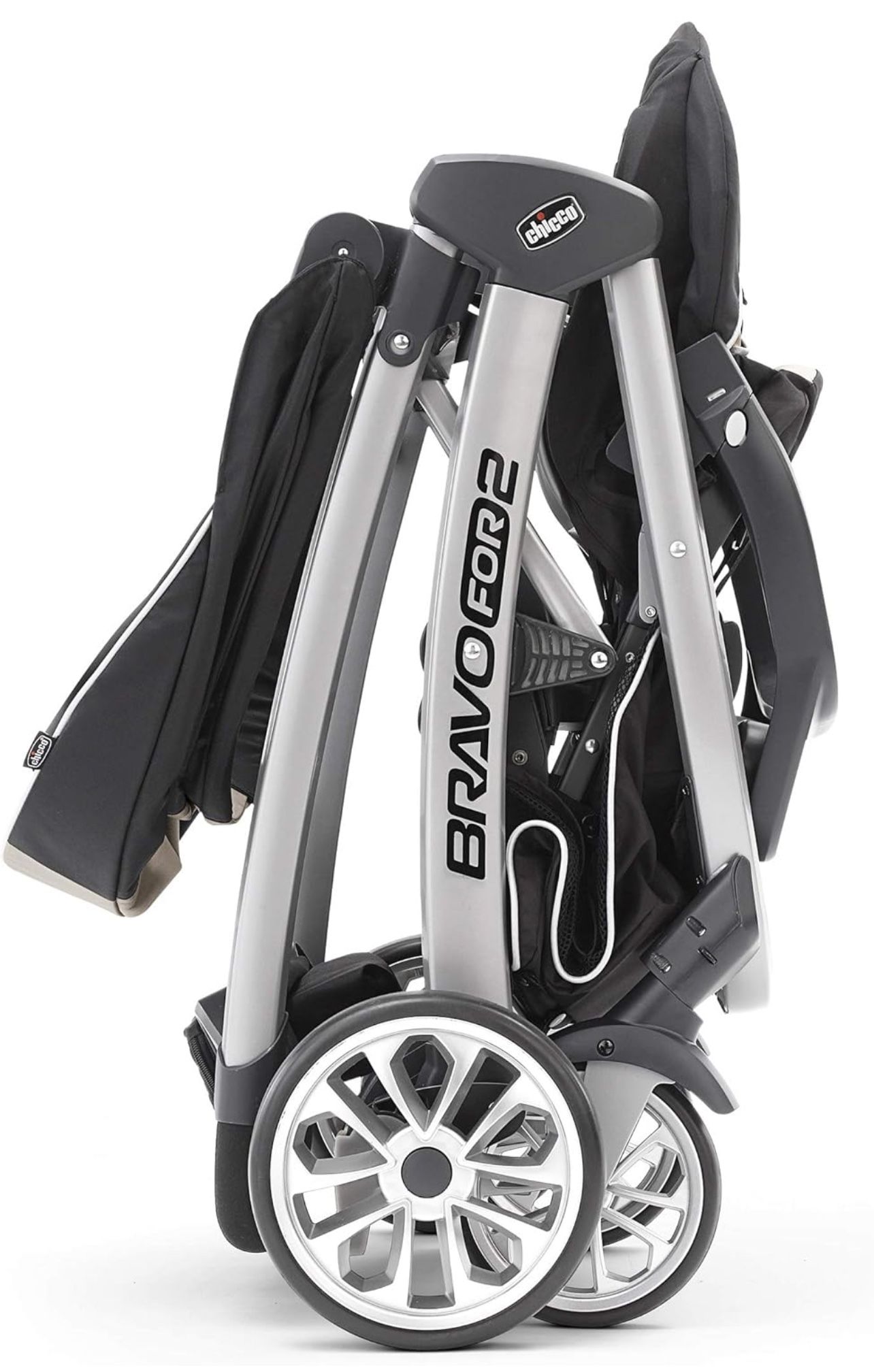 Chicco Bravo For2 Standing/Sitting Double Stroller, Iron