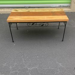 Metal Frame Coffee Table