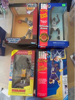 New in box Shaquille O’Neal Shaq sports figure lot Lakers Magic LSU