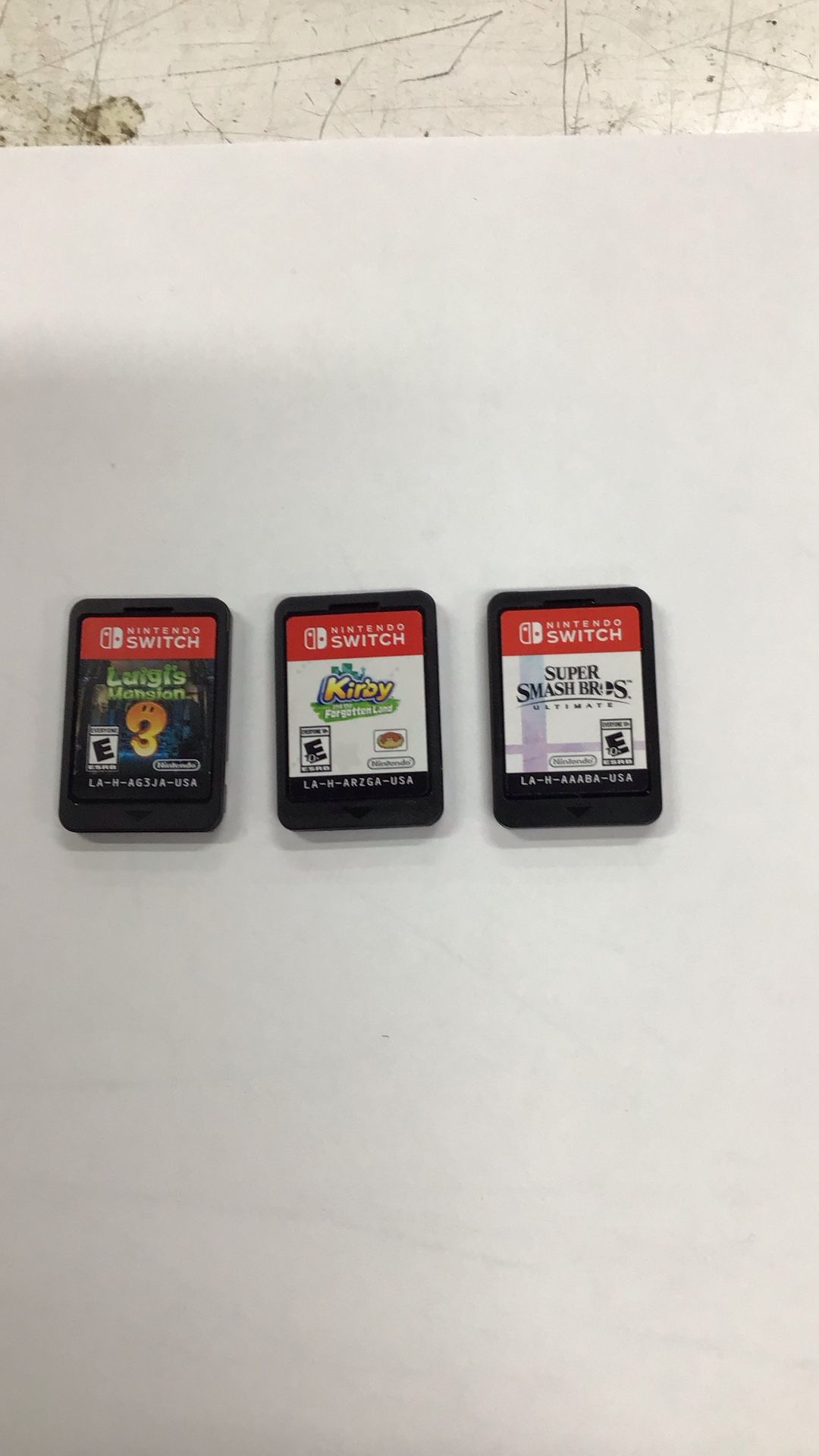 Nintendo Switch Games  Super Smash Brothers- Luigi’s Mansion 3 - Kirby And The Forgotten Land $35 Each