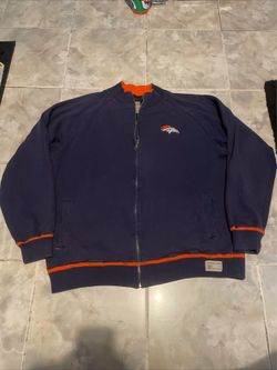 VTG Reebok Denver Broncos Sweater Full Zip Track Jacket Gridiron Classic SZ XXL