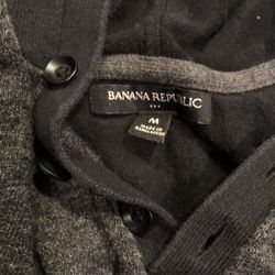 Stylish nice black Banana Republic hoodie, Men’s Medium