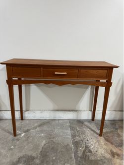 Custom handcrafted entry table
