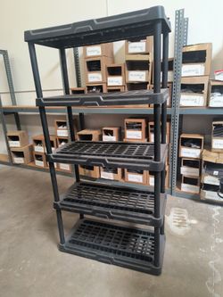 Black utility shelves - $40 each or $175 for 5