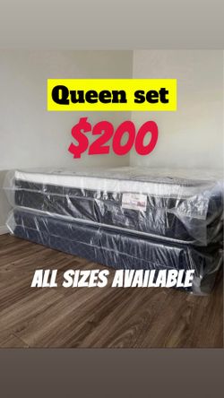 Queen pillow top set