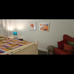 Bedroom available with bathroom, kitchen and laundry included