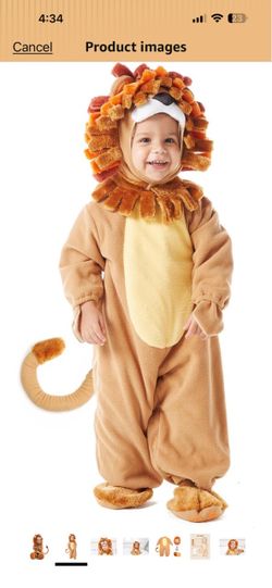 Toddler Lion Halloween Costume 3t