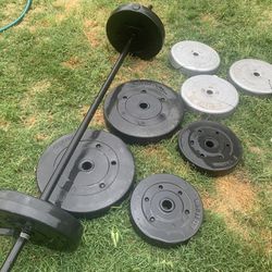 Exercise Weights With Bar