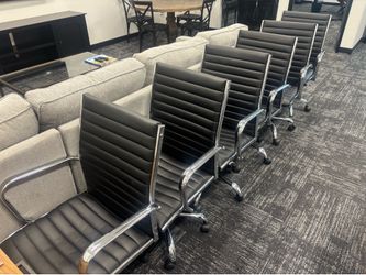 6 office chairs - $25/each