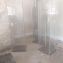 Four Glass Cabinets 