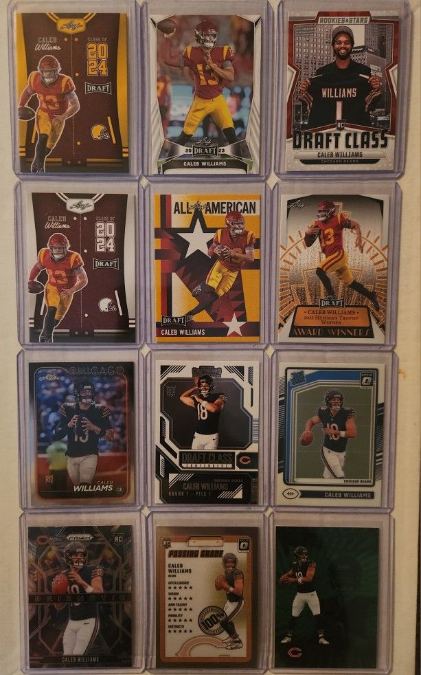 Caleb Williams Rookie Card Lot