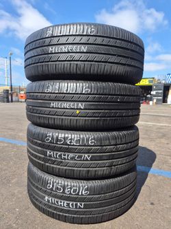 SET OF 4 P215/60R16 MICHELIN $260 CASH PRICE