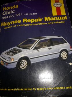Honda civic. 1984- 1991 manual.
