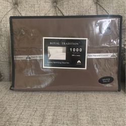 Split King 1000 Thread Count Cotton Sheet Set