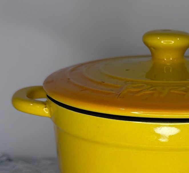 Parini 1Qt Dutch Oven Non Stick Orange/yellow