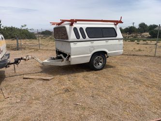 Old Ford Truck Bed 6 Lugs Rims Converted Into A Trailer