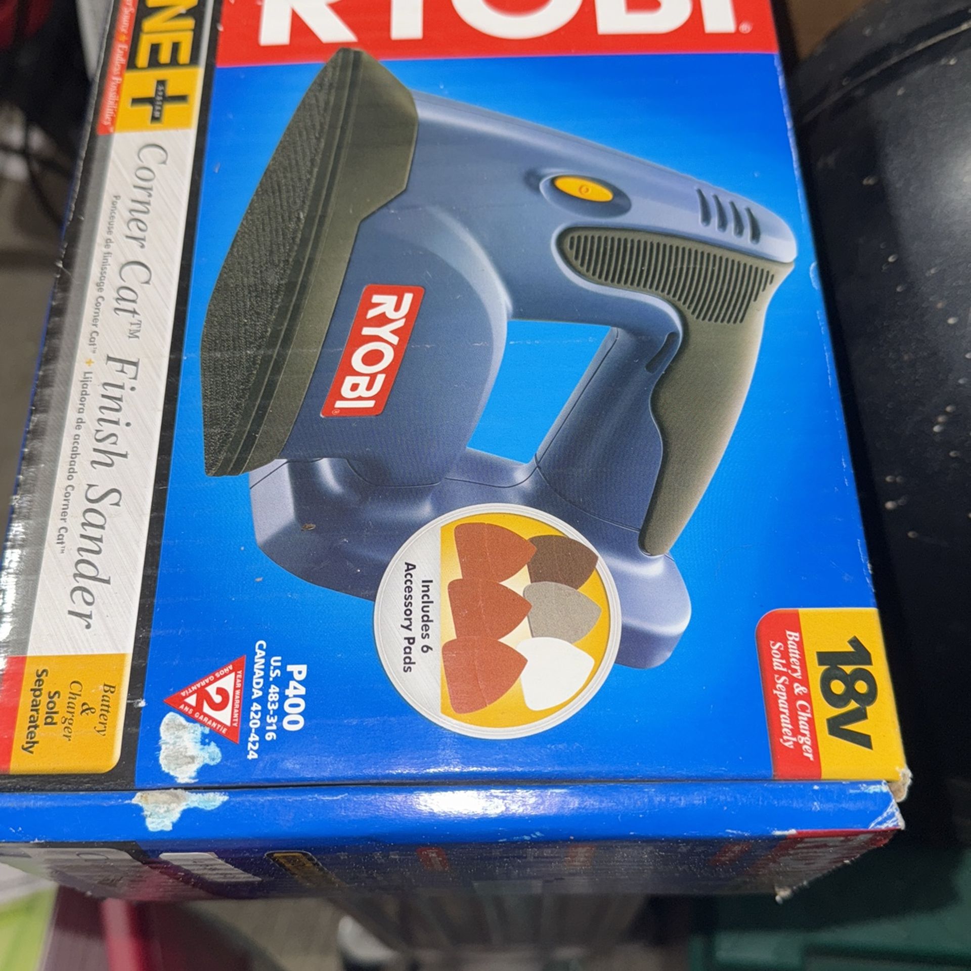 RYOBI Power Tool Corner Cut Finish Sander