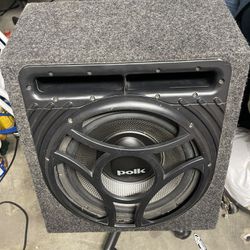 12 Inch Polk audio Sub With Box and Sony  Sub Amp 760 watt