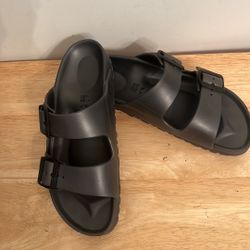 Birkenstock Arizona EVA Anthracite 41 Unisex Gebtly preloved   Questions? Leave a comment below!