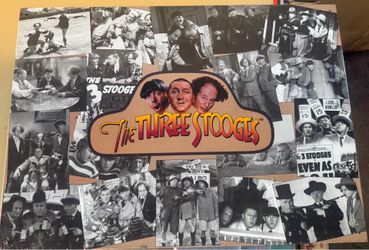 The Three Stooges Collage Poster
