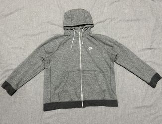 Nike Full-Zip Hoodie Gray – Size XL – Casual Sportswear