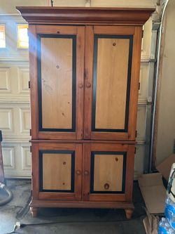 MOVING SALE. Pine storage cabinets-Sylmar
