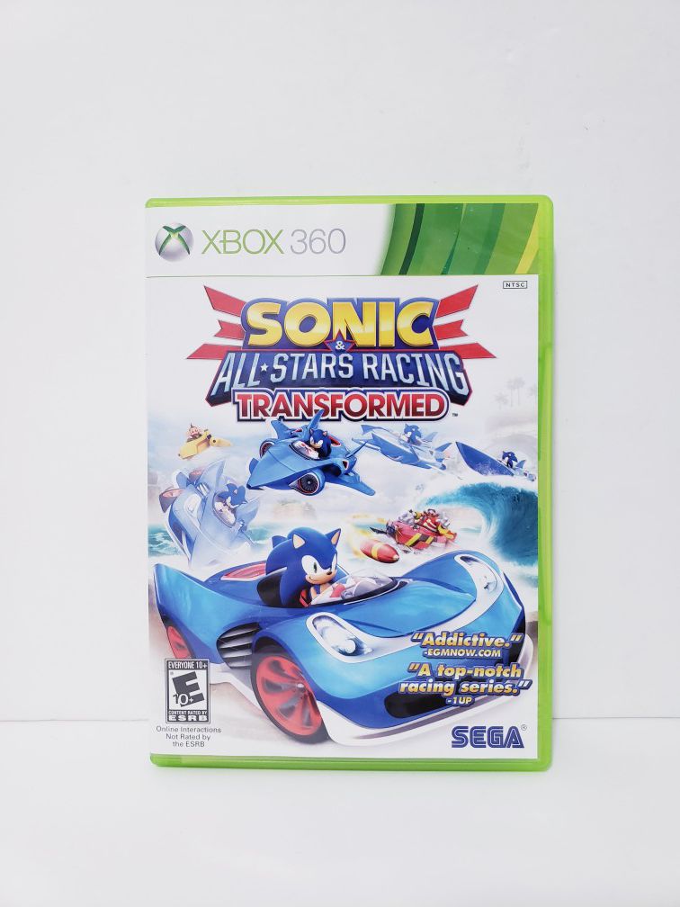 Sonic All Star Racing Transformed Xbox 360 Game