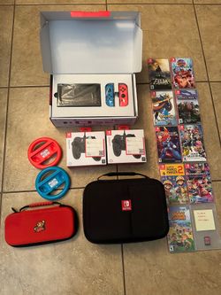 Nintendo Switch Bundle with 10 games