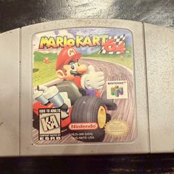 Mario Kart 64 N64 Nintendo 1996 Authentic Original, Tested, Video Game Cartridge