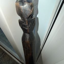 WOODEN WALKING STICK TRIBAL VIBE