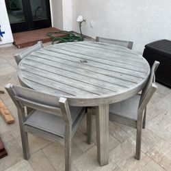 Outdoor Dining Table With Chairs And Bench