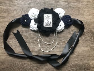 Maternity Sash/Cinto de maternidad/Handmade/Hecho a Mano/ Baby Shower belt/ Baby Shower Idea