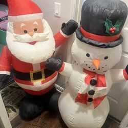 Santa /Snowman  Xmas  Decorations 