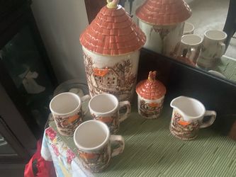 Vintage Biscotti and Tea set