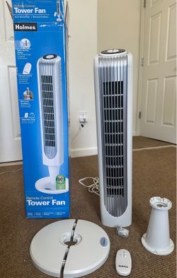 Holmes 38” Tower Fan – Remote + Tested, Excellent Condition