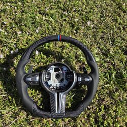 OEM BMW Carbon Fiber Steering Wheel
