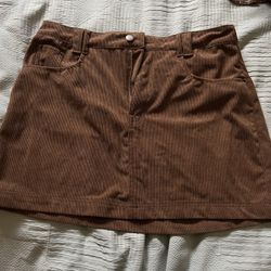 Large Cute Brown Skirt
