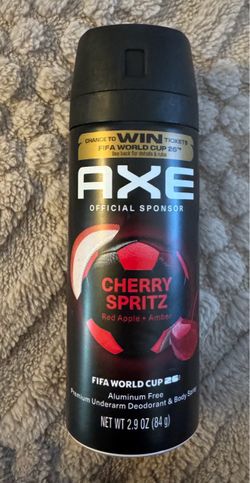 New AXE Fine Fragrance Collection Body Spray Cherry Spritz 72 Hour Freshness Aluminum Free 2.9 oz