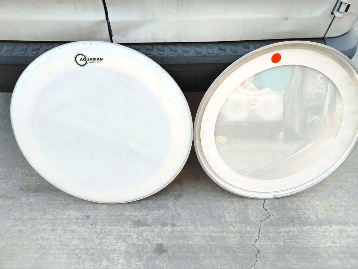 BASS DRUM HEADS 24" AQUARIAN SUPER KICK 2 COATED BRAND NEW BUT OUT OF BOX OR OUT OF PLASTIC